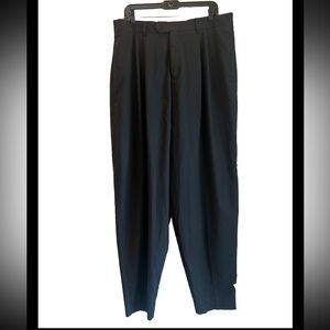 ASOS Design Balloon Triple Pleat Black Suit Pants